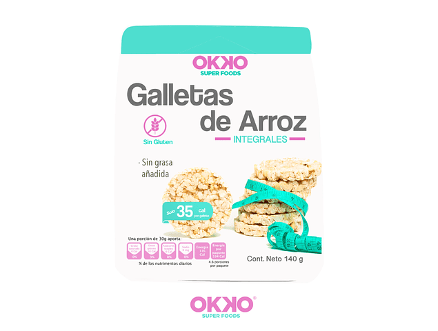 Galletas de Arroz OKKO Superfoods 140 gr.