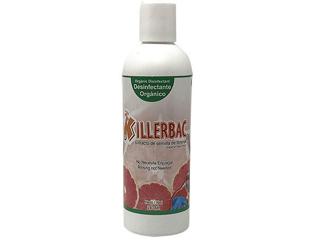 Desinfectante orgánico Killerbac 240 ml.