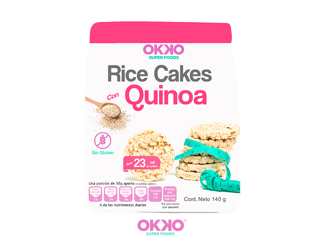 Galletas de arroz con Quinoa OKKO Superfoods 140g