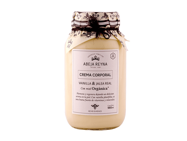 Crema Corporal Orgánica Vainilla y Jalea Real.