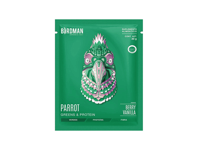 Birdman Proteina Parrot Multipack Berry Vanilla 360g (12 sobres)