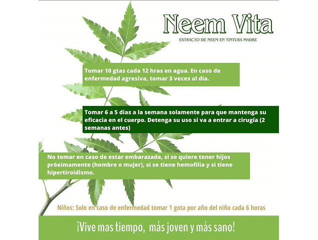 Extracto de Neem en Tintura 