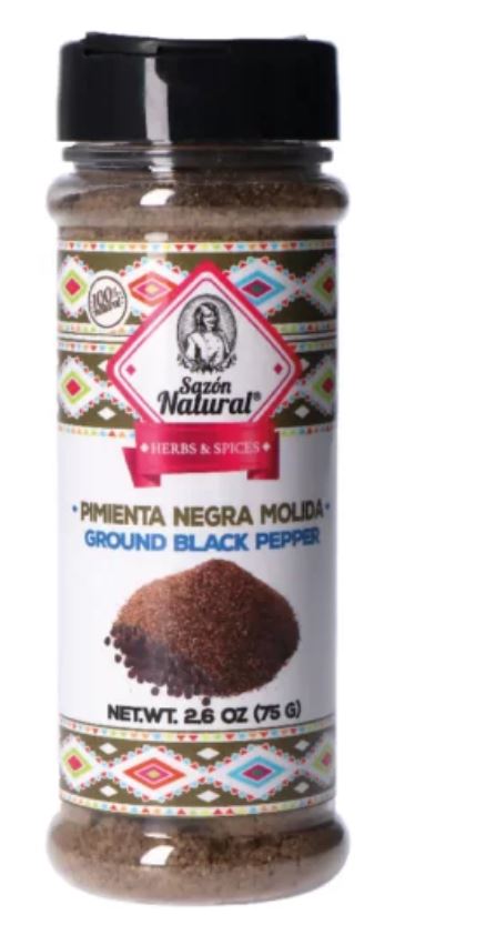 TOLUCA FOODS INC>Especias>Mendocino Pimienta Negra Molida 5lb