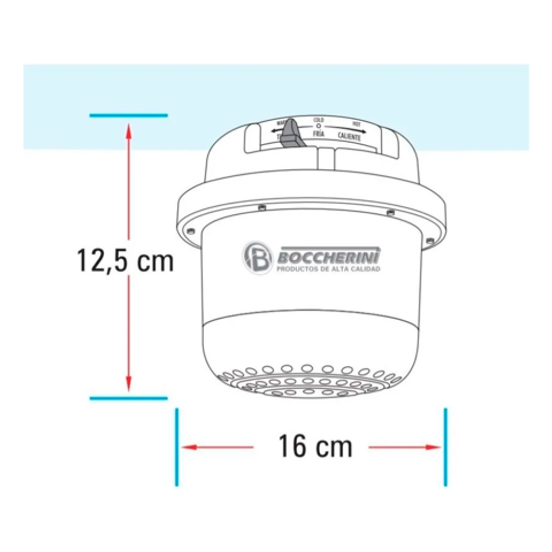Ducha Graduable Fusión 220 V Boccherini  3