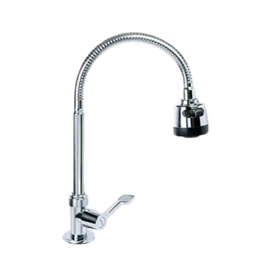Llave Lavaplatos Meson Palanca Flexible Metalica 1