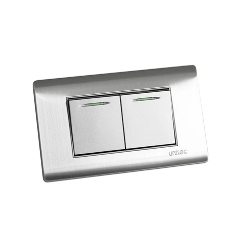 Interruptor Doble De Acero