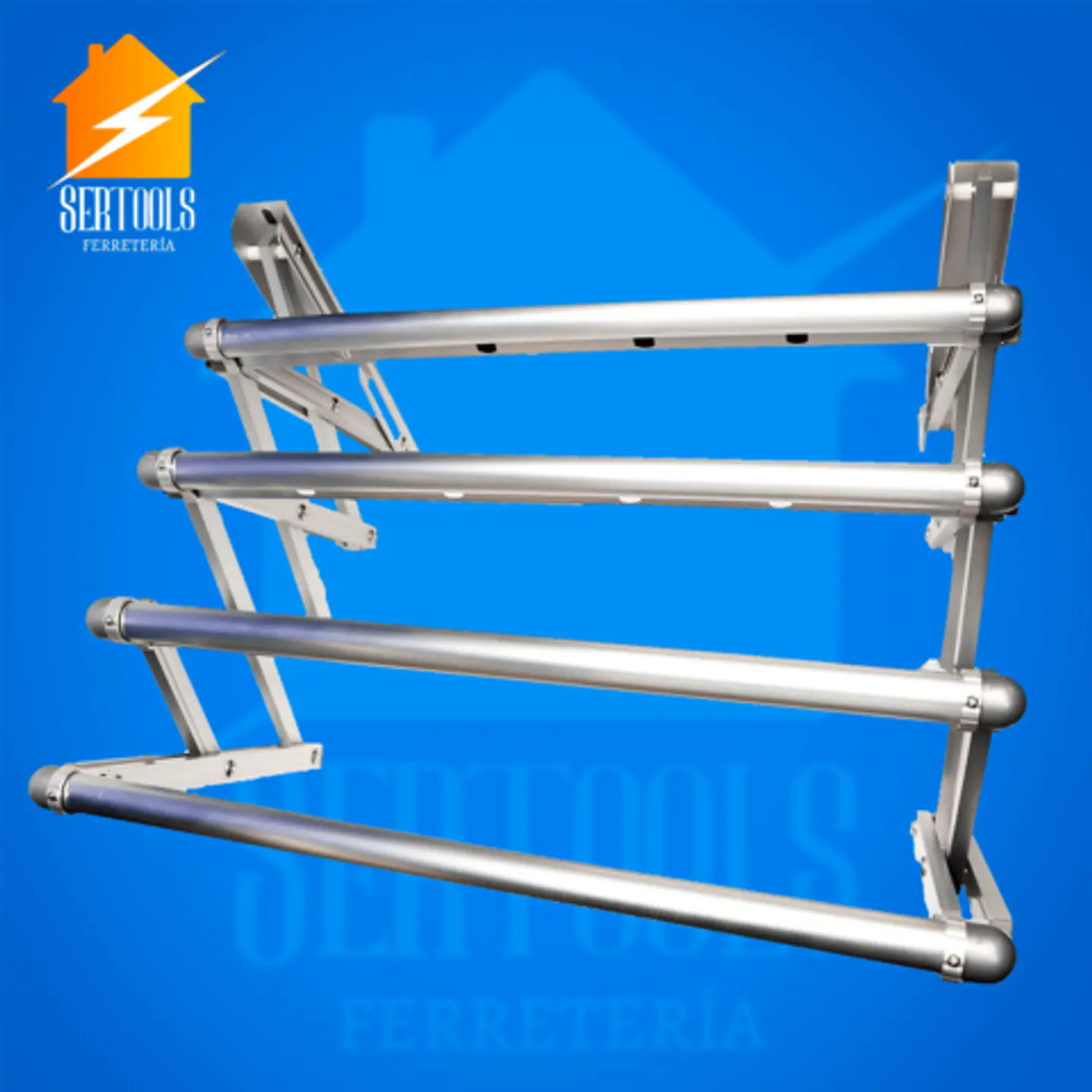 Tendedero De Ropa De Aluminio De 80cm 3