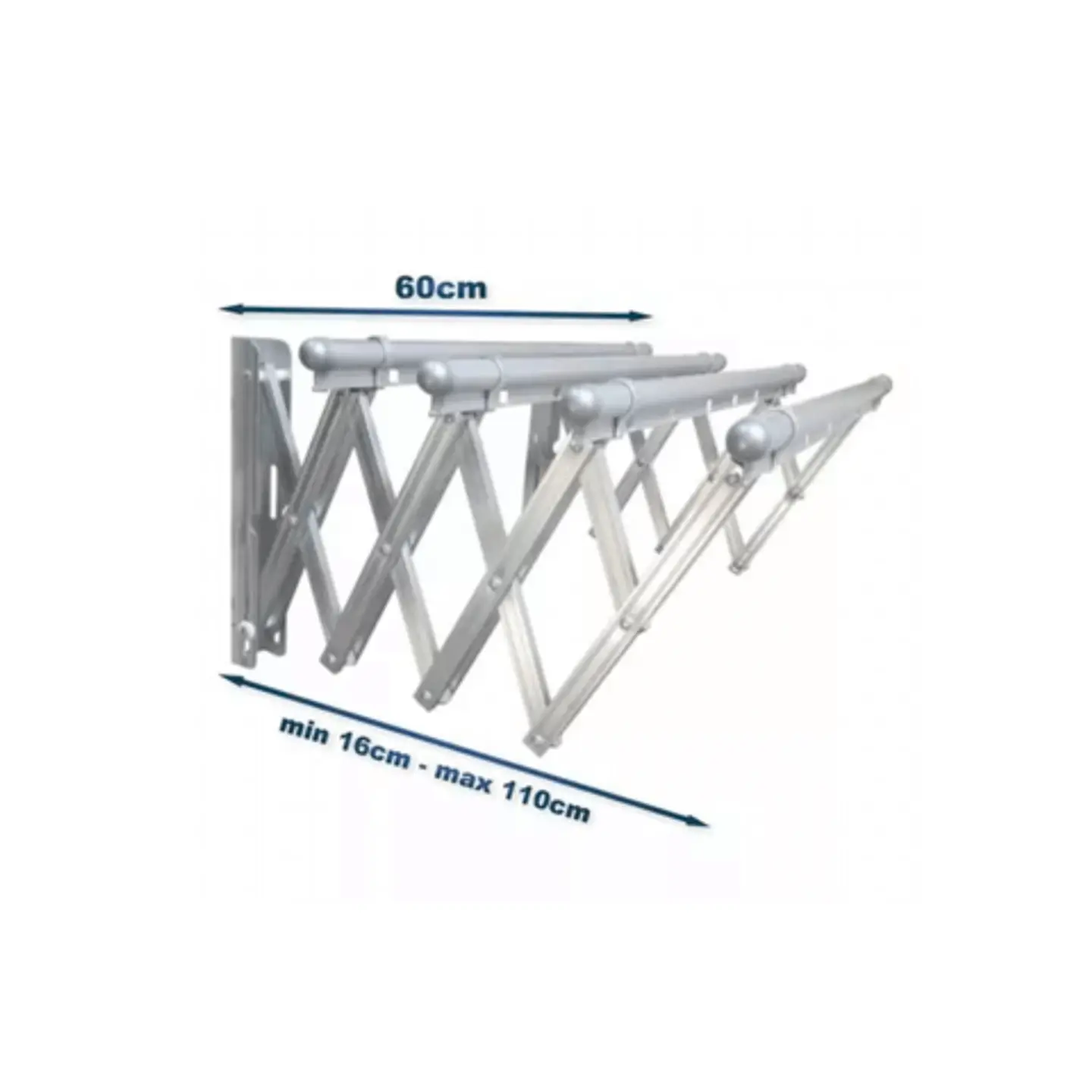Tendedero De Ropa De Aluminio De 80cm 4