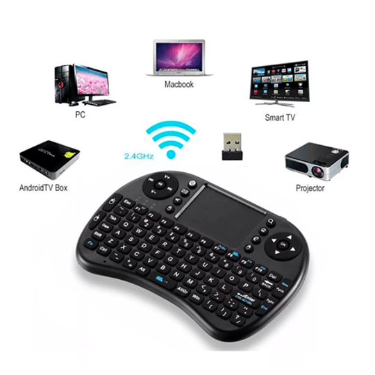 Teclado Inalámbrico Control Remoto Air Mouse Smart Tv Box Pc (Control Smart Tv)