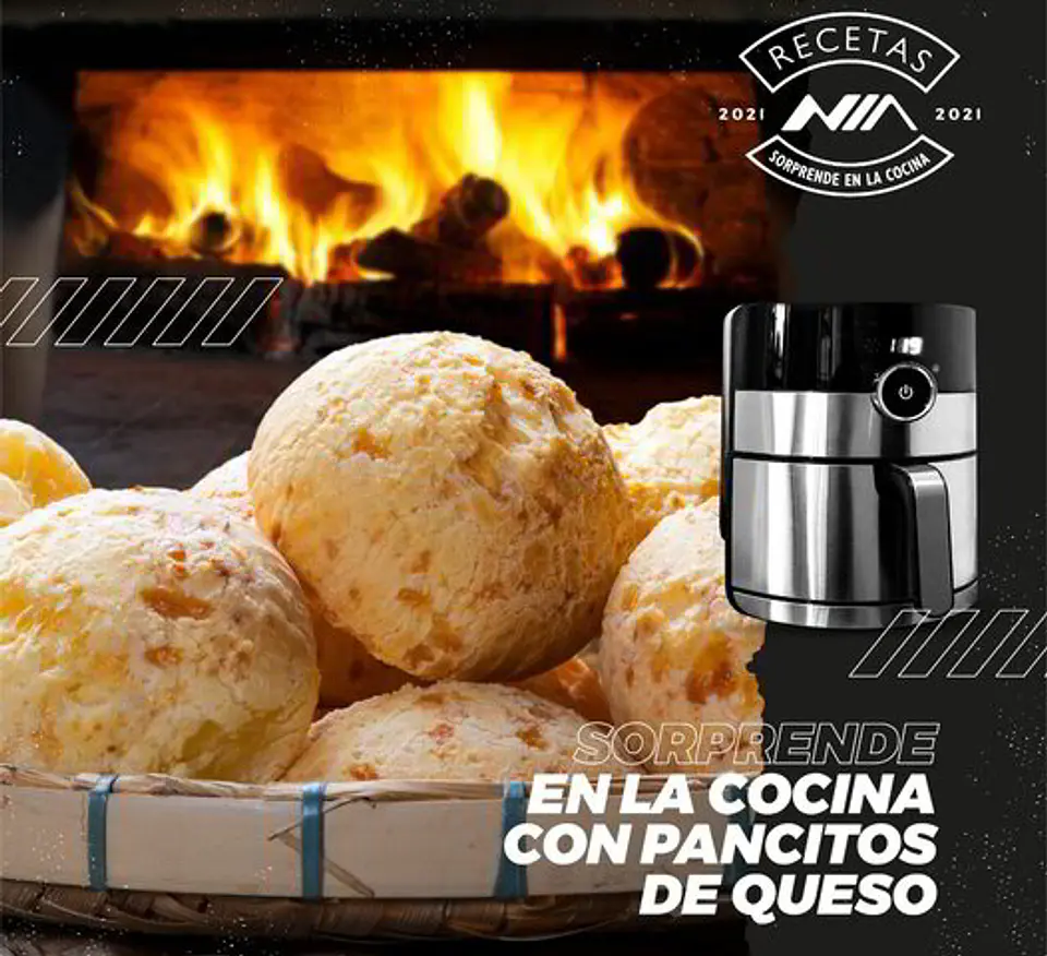 Freidora Nia 4 Litros Digital Acero Inox Air Fryer Af-306 3