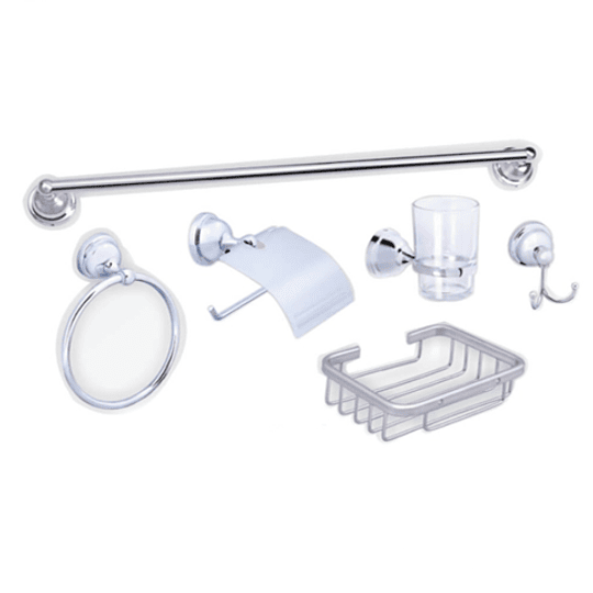 Kit accesorios de Baño Unifer Metalico Aluminio 