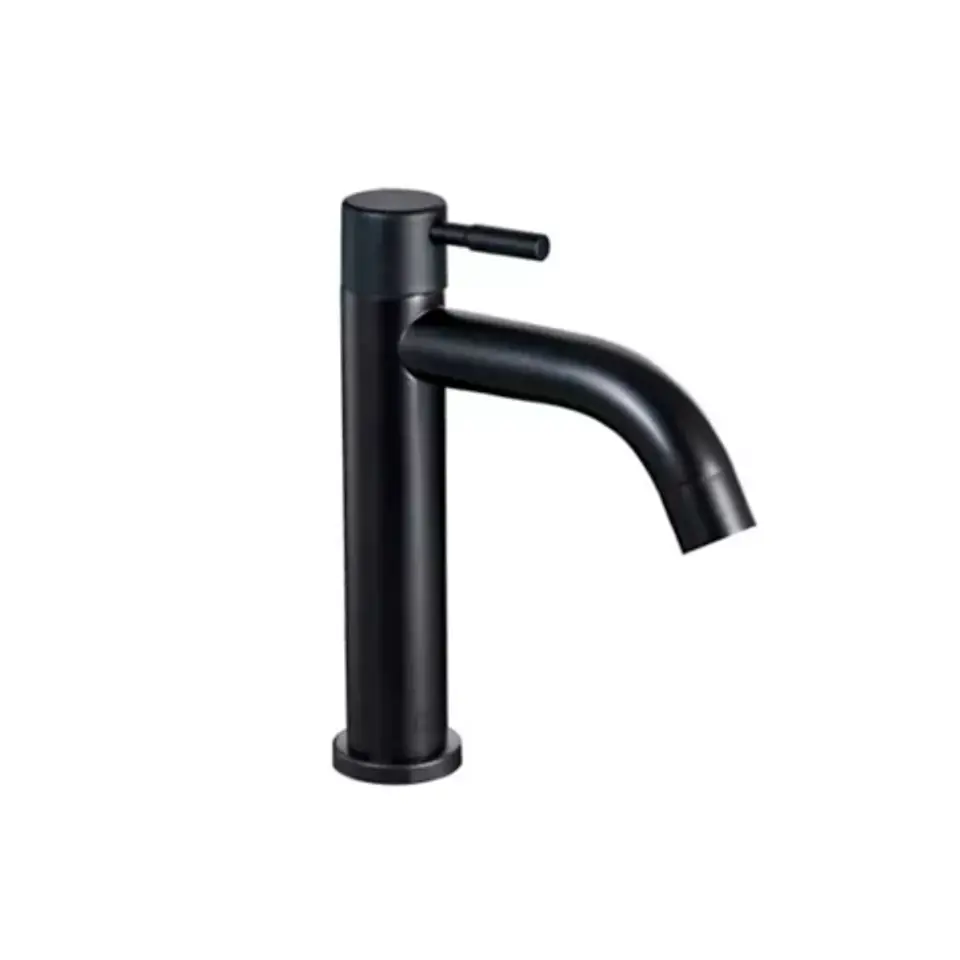 Llave Lavamanos Baja Negra  1