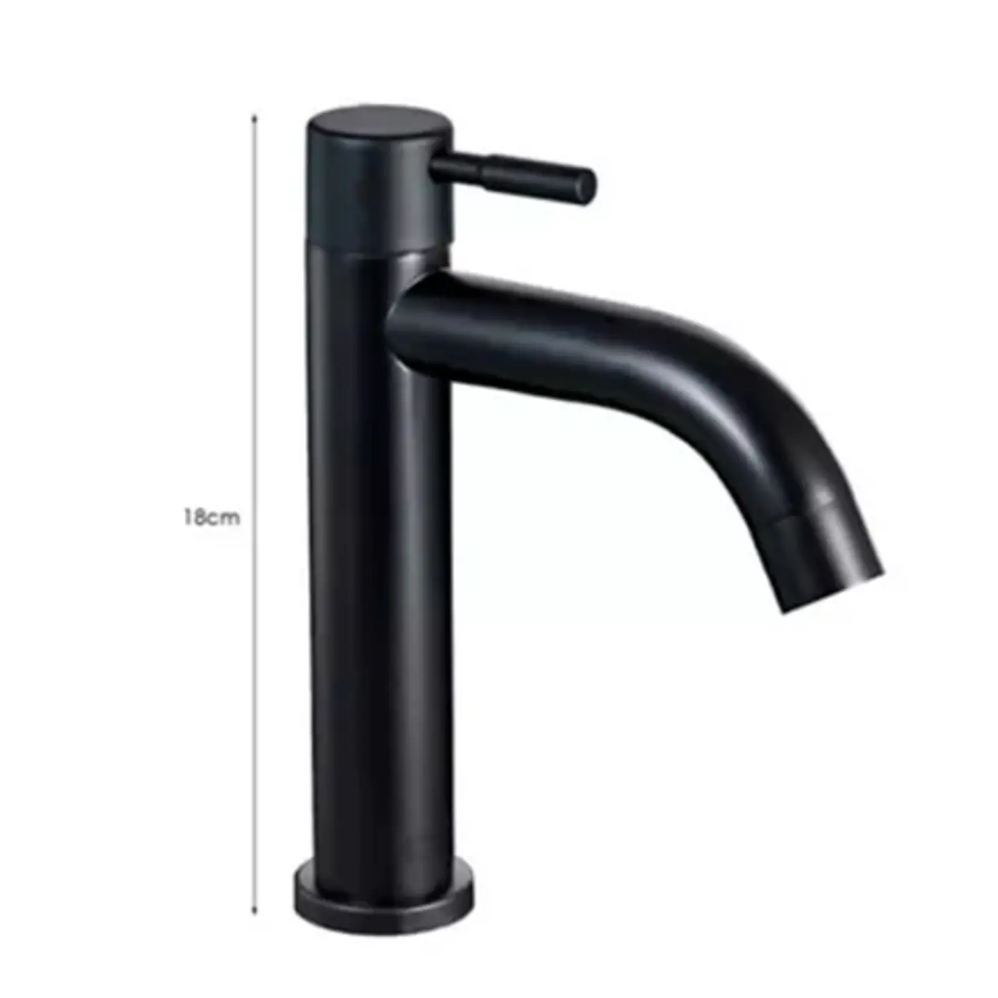 Llave Lavamanos Baja Negra  5