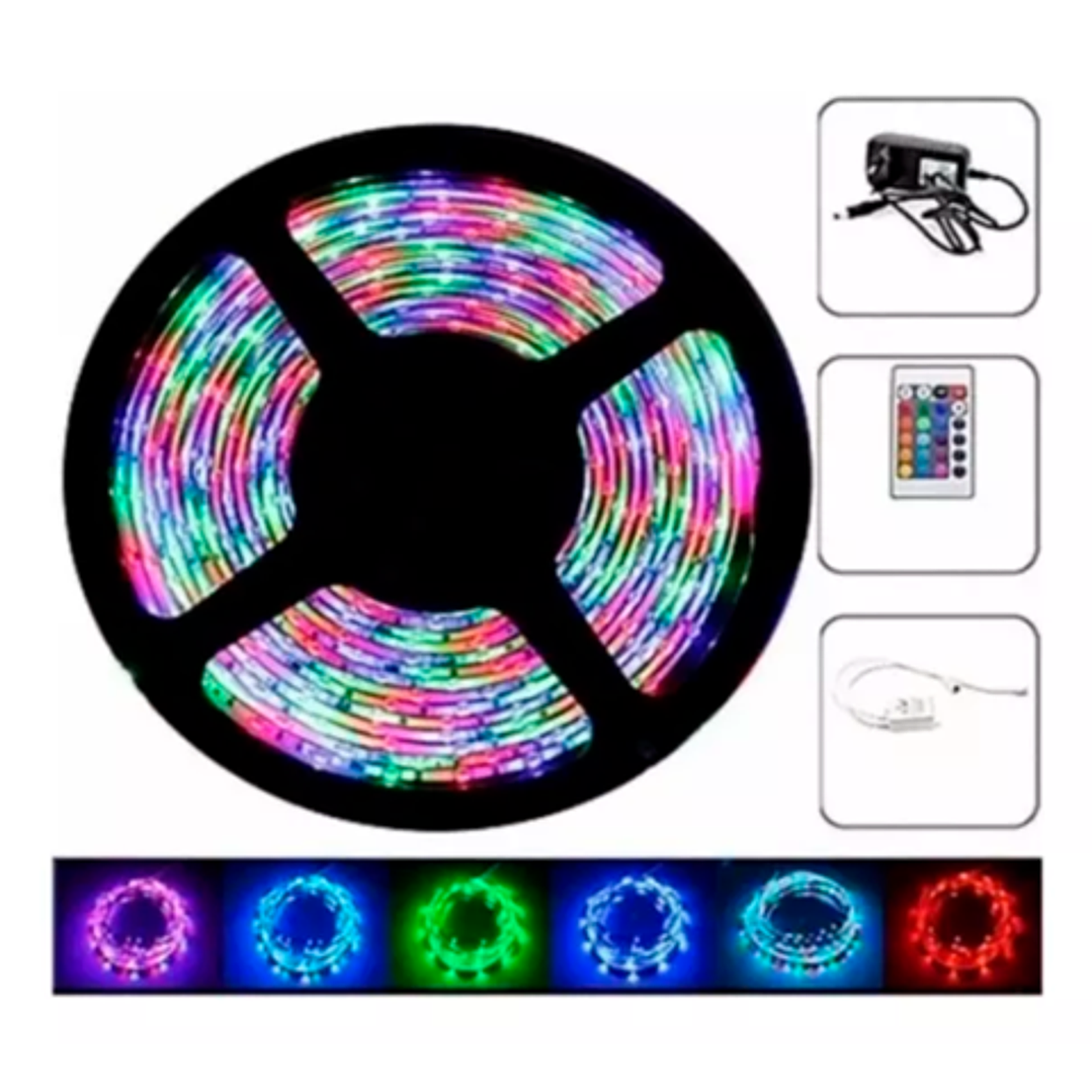 Cinta Led Tira Luces 5mts Rgb Multicolor 2