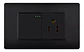 Toma Interruptor Negro Unifer - Miniatura 2
