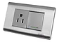 Toma Interruptor Acero Unitec - Miniatura 2
