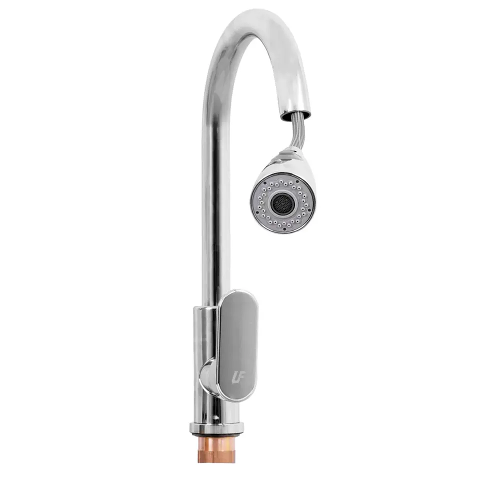 Monocontrol de Lavaplatos Lujo Cromado Con Extensor 3
