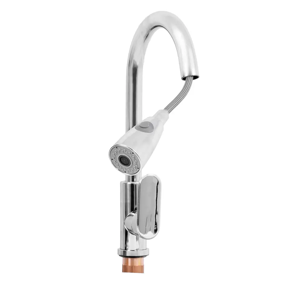 Monocontrol de Lavaplatos Lujo Cromado Con Extensor 5