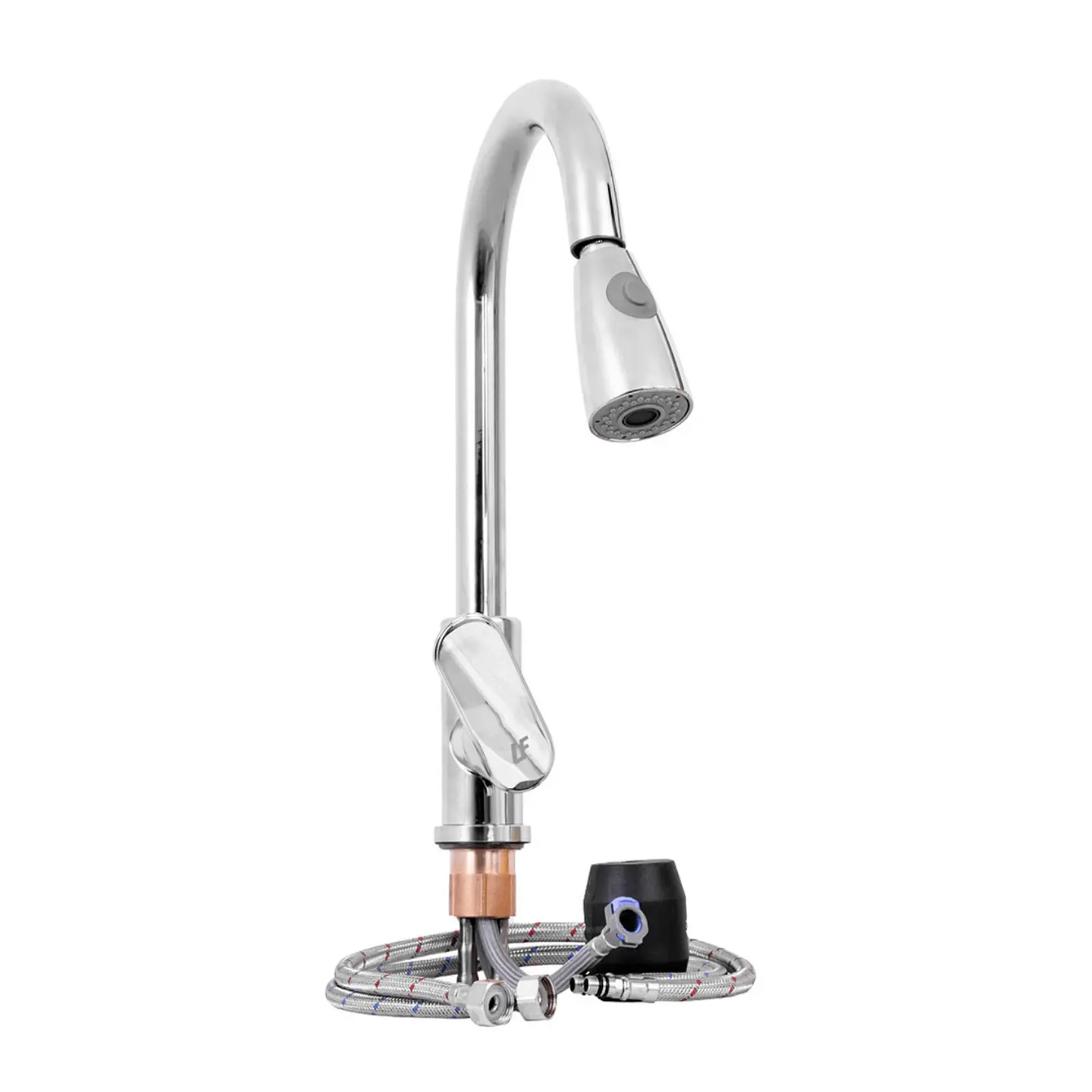 Monocontrol de Lavaplatos Lujo Cromado Con Extensor 7