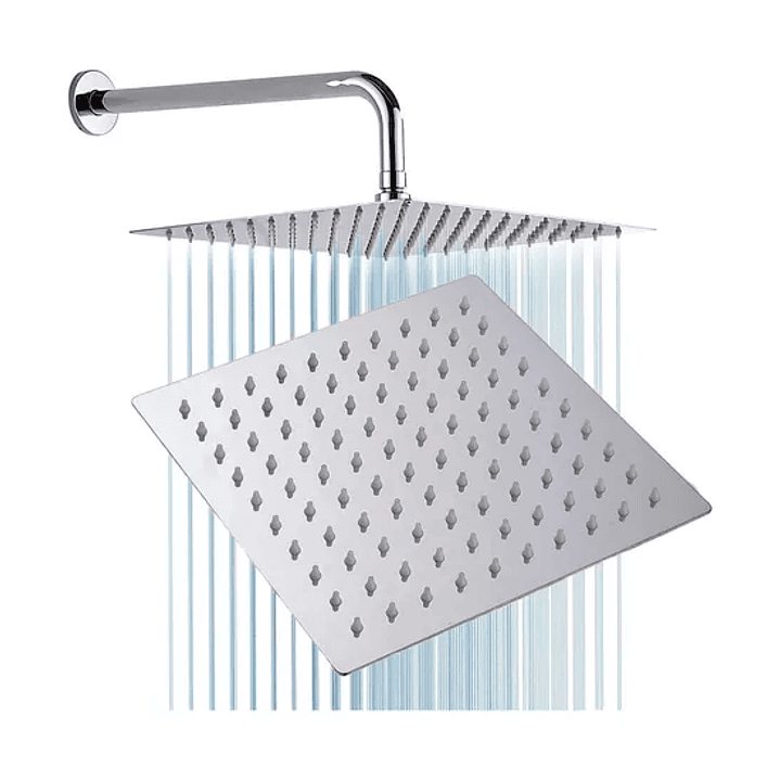 Regadera Cuadrada Plateada 8
