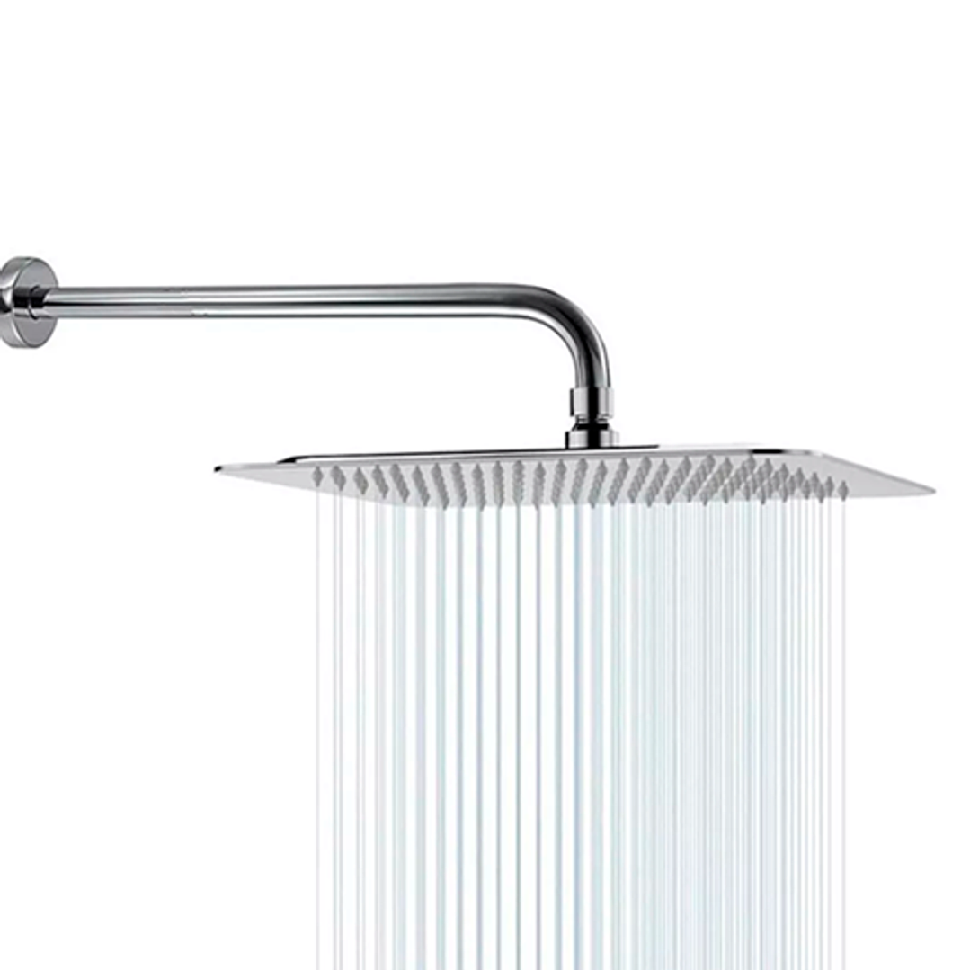 Regadera Cuadrada Plateada 8