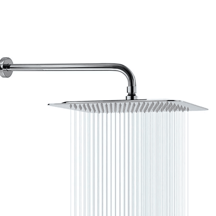 Regadera Cuadrada Plateada 8