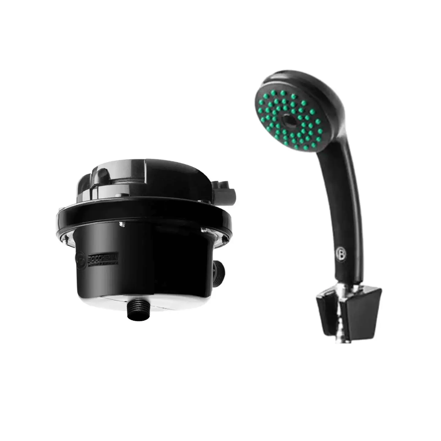 Ducha Kit Telefono + Regadera Black Graduable 110V 4