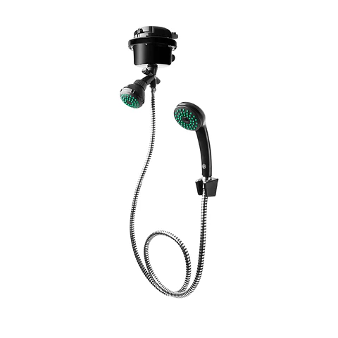 Ducha Kit Telefono + Regadera Black Graduable 110V