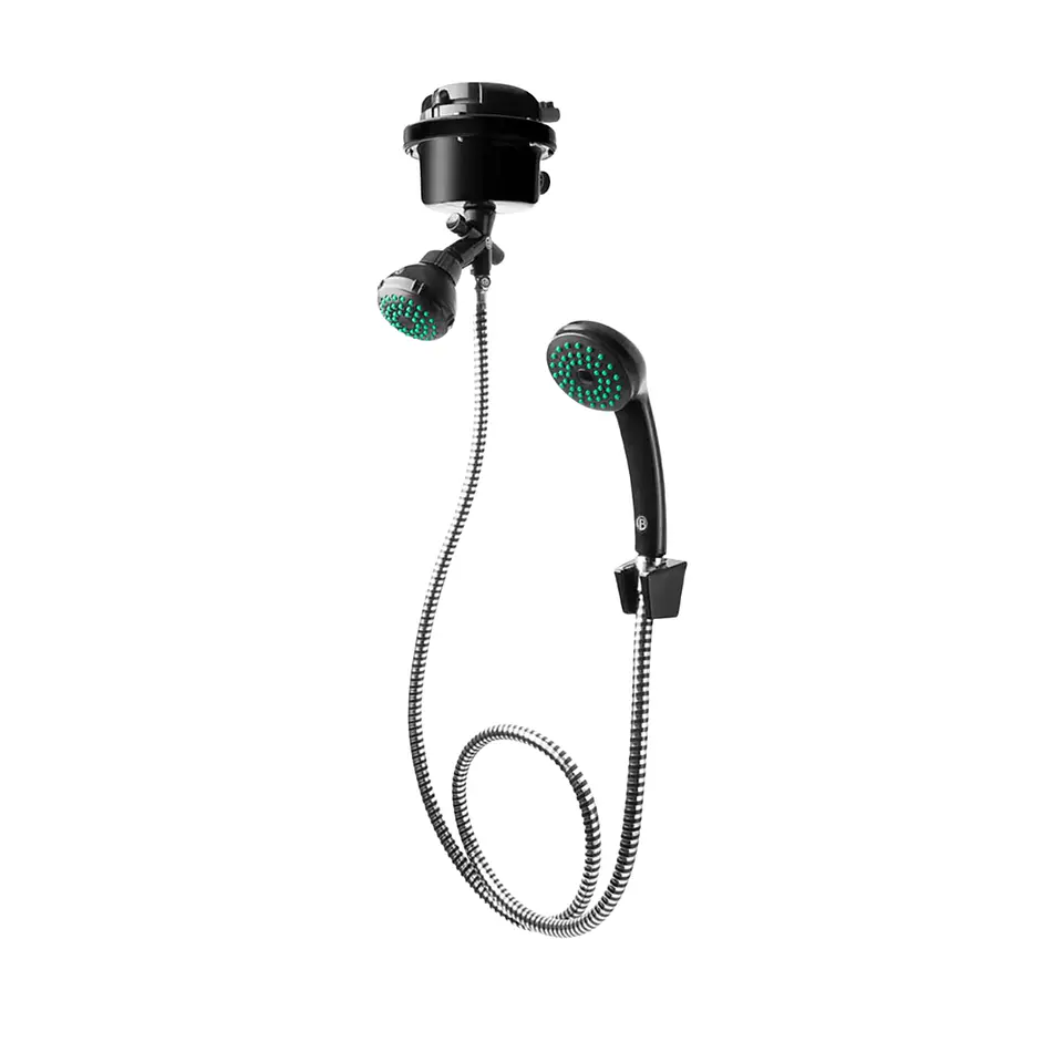 Ducha Kit Telefono + Regadera Black Graduable 220v 1
