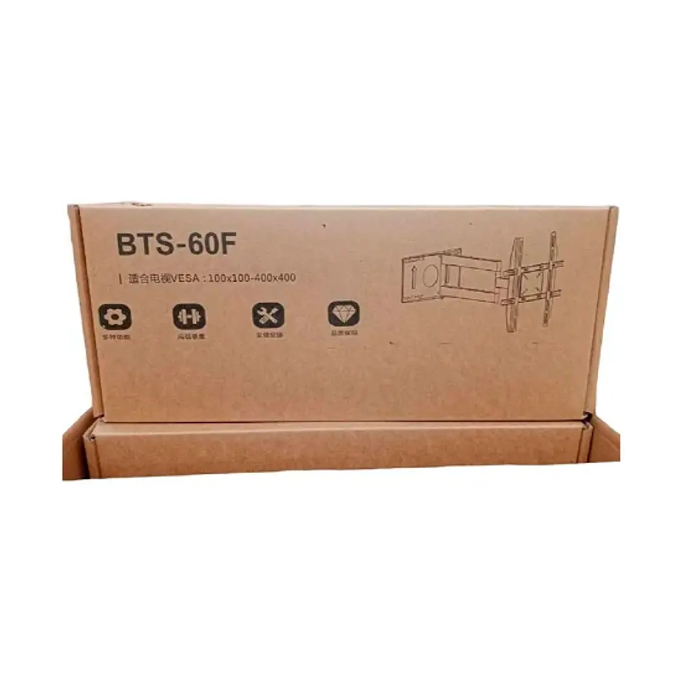 Base Tv Movil Bst-60f  Brazo Largo De 70cm  Movil 2