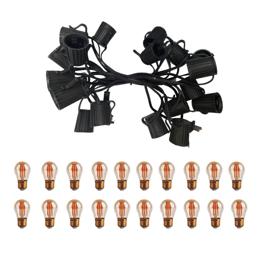 Ramal De Bombillos De 7 Metros x 20 Bombillos 2W Vintage Calido 3