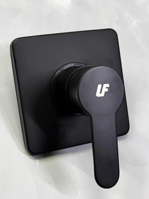 Monocontrol Ducha Cuadradado Mezclador Negro Unifer