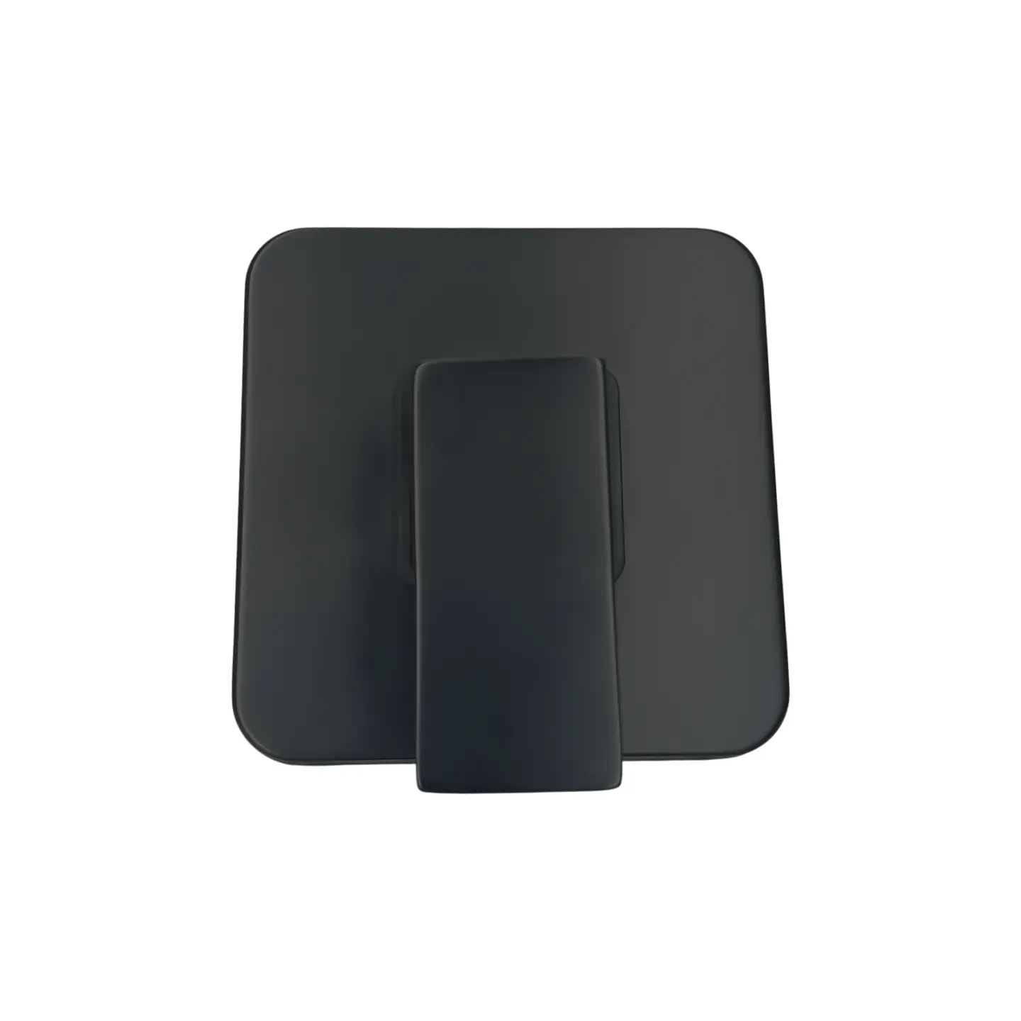 Monomando Mezclador De Ducha Cuadrado Negro 1