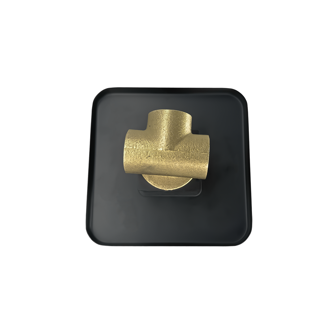 Monomando Mezclador De Ducha Cuadrado Negro 5