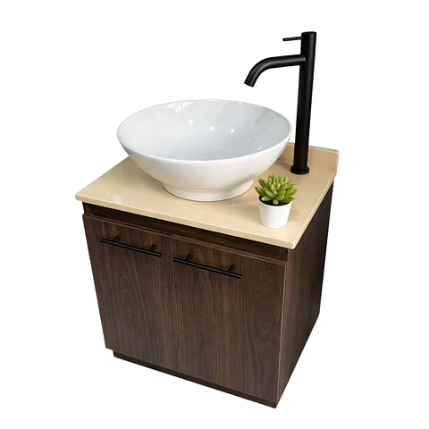 Mueble de Baño Flotante con Grifería
