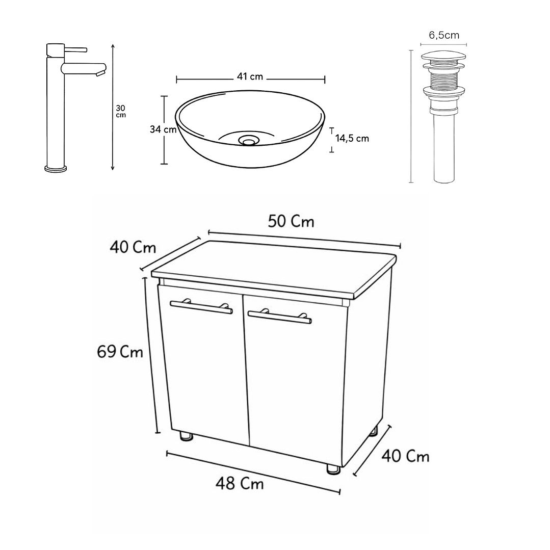 Mueble de Baño con Griferia 3