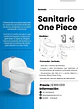 Sanitario Blanco One Piece - Miniatura 3