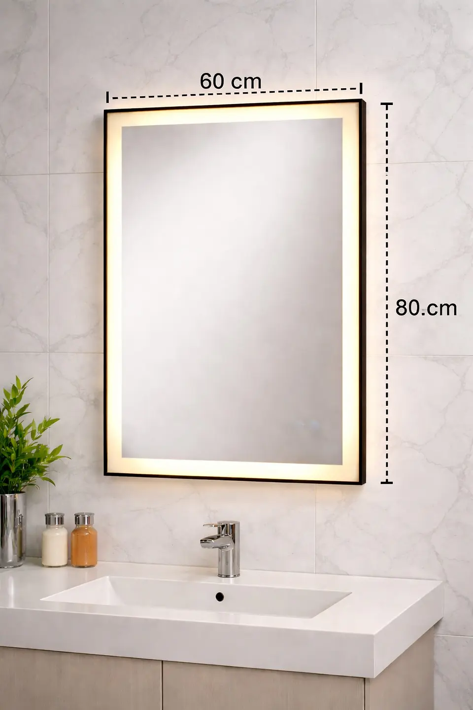 Espejo LED Rectangular Antiempañante 3