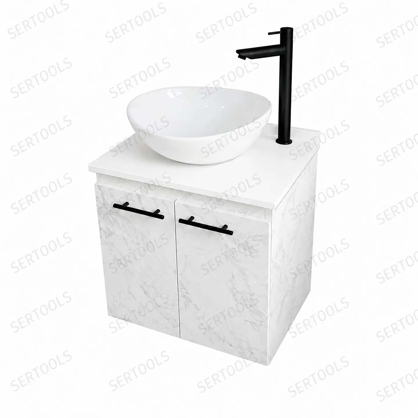 MUEBLE CORTEX CON PLACA BLANCA FLOTANTE 1