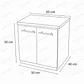 MUEBLE CORTEX CON PLACA BLANCA FLOTANTE - Miniatura 4