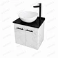 MUEBLE CORTEX CON PLACA NEGRA FLOTANTE - Miniatura 1