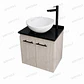 MUEBLE FLOTANTE TELURIAN CON PLACA NEGRA - Miniatura 1