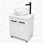 Mueble Cortex Con Placa Blanca De Piso - Miniatura 1