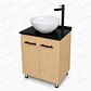 Mueble Cartagena RH De Piso Con Placa Negra - Miniatura 1