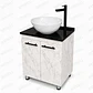 Mueble De Piso Cortex RH Con Placa Negra - Miniatura 1