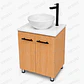 Mueble Frenos Europeo De Piso Placa Blanca - Miniatura 1