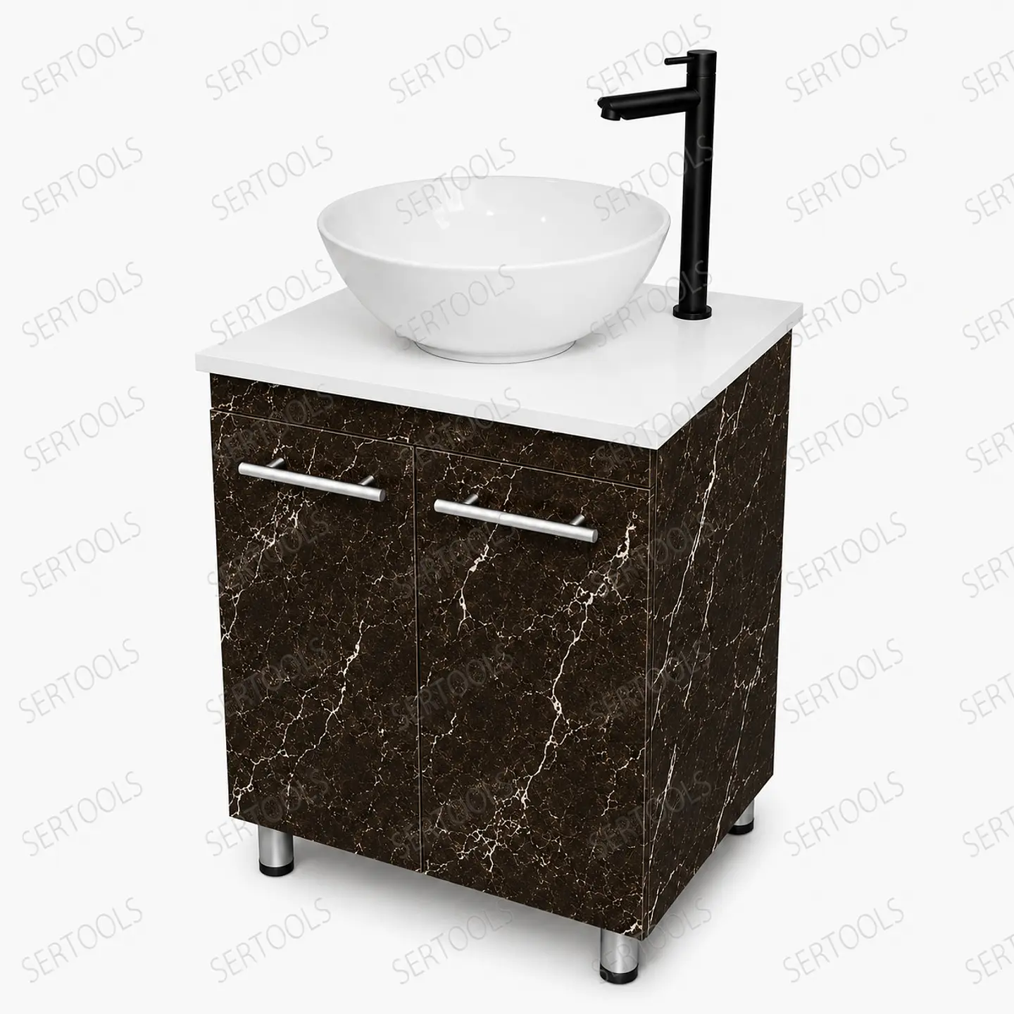 Mueble De Piso Mamba RH Placa Blanca  1