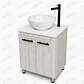 Mueble De Piso Telurian Placa Blanca Completo - Miniatura 1