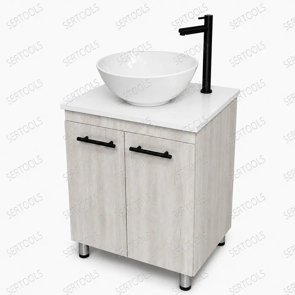 Mueble De Piso Telurian Placa Blanca Completo 1
