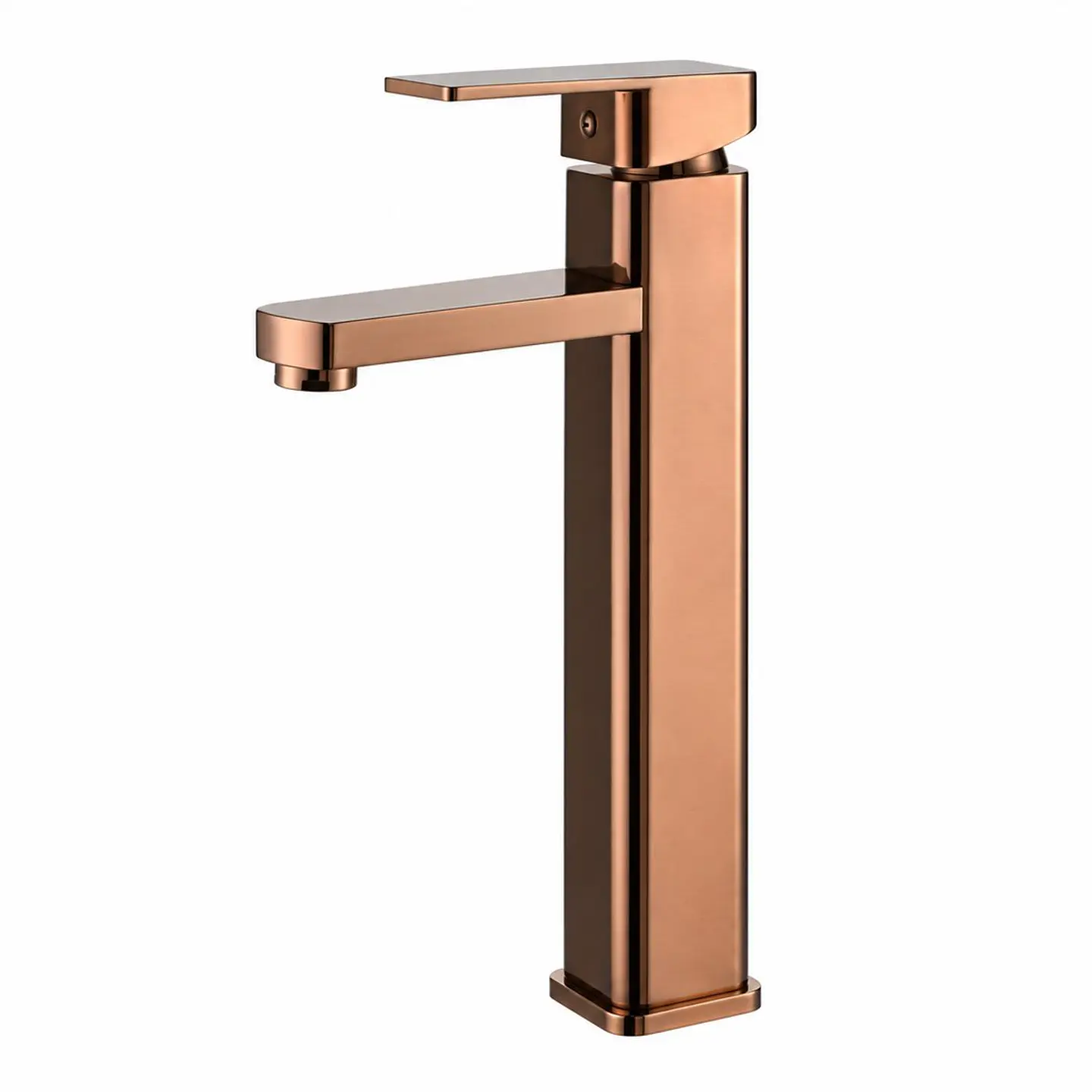 Monocontrol lavamanos alto cuadrado bronce de 31 cm 1